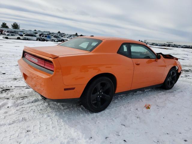 2C3CDYAG0EH245027 - 2014 DODGE CHALLENGER SXT ORANGE photo 3