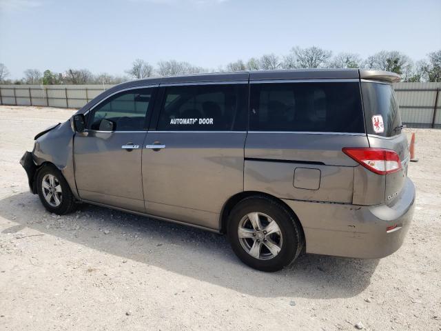 JN8AE2KP9E9103341 - 2014 NISSAN QUEST S GRAY photo 2