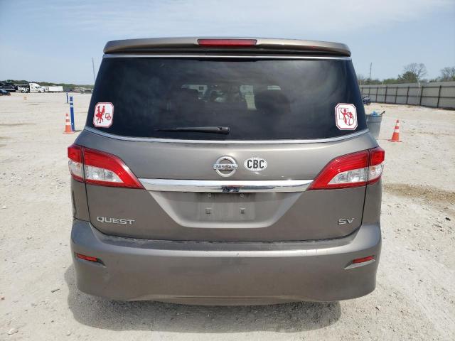 JN8AE2KP9E9103341 - 2014 NISSAN QUEST S GRAY photo 6