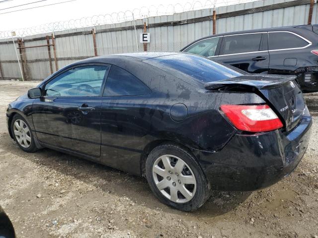 2HGFG12628H508685 - 2008 HONDA CIVIC LX BLACK photo 2