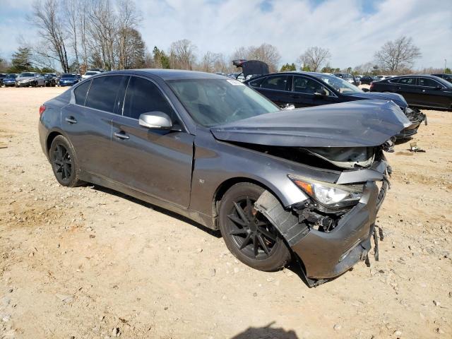 JN1BV7AP0FM339747 - 2015 INFINITI Q50 BASE GRAY photo 4