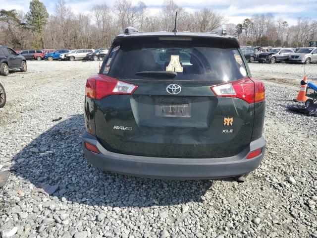 2T3WFREV7DW037758 - 2013 TOYOTA RAV4 XLE GREEN photo 6