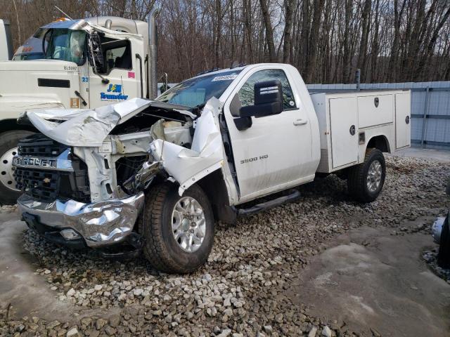 1GC3YTE74NF148086 - 2022 CHEVROLET SILVERADO K3500 LT WHITE photo 1