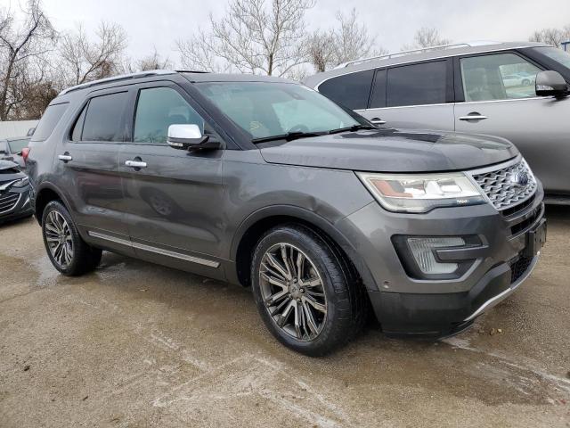 1FM5K8HT9GGC86473 - 2016 FORD EXPLORER PLATINUM GRAY photo 4