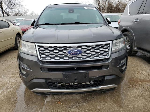 1FM5K8HT9GGC86473 - 2016 FORD EXPLORER PLATINUM GRAY photo 5