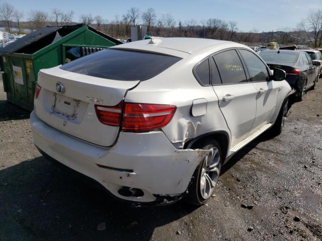 5UXFG2C56E0C43359 - 2014 BMW X6 XDRIVE35I WHITE photo 4