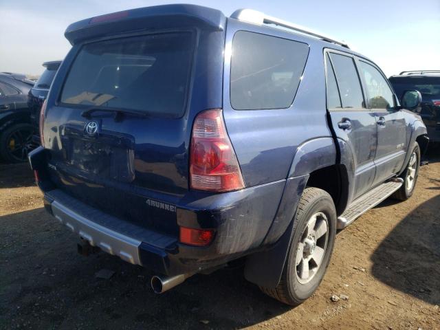 JTEBU17R948024551 - 2004 TOYOTA 4RUNNER LIMITED BLUE photo 3