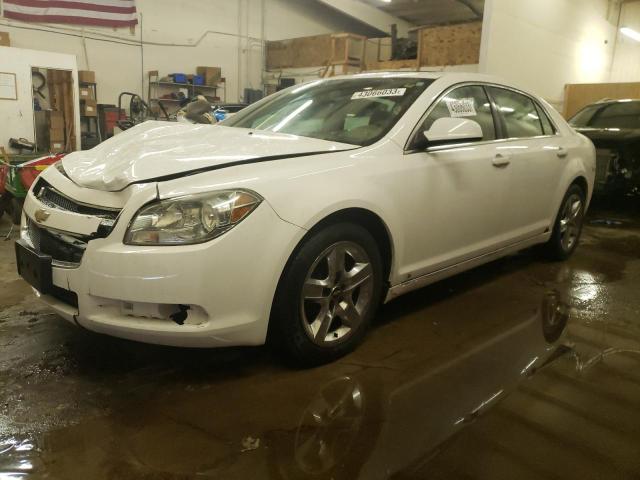 1G1ZH57B694211593 - 2009 CHEVROLET MALIBU 1LT WHITE photo 1