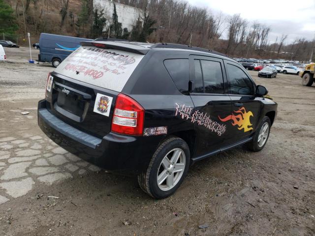 1J8FF47W87D390044 - 2007 JEEP COMPASS BLACK photo 3