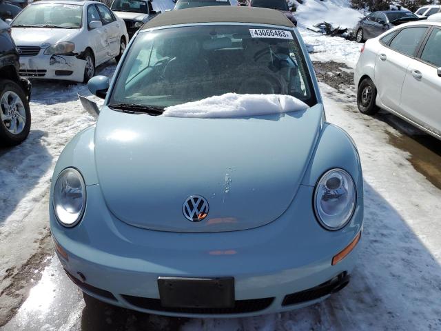 3VWSF31Y86M313622 - 2006 VOLKSWAGEN NEW BEETLE CONVERTIBLE OPTION PACKAGE 2 TURQUOISE photo 5