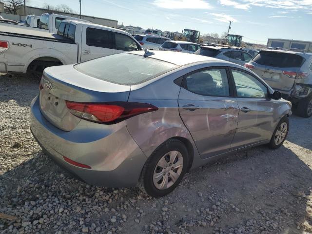 5NPDH4AE7GH739469 - 2016 HYUNDAI ELANTRA SE SILVER photo 3