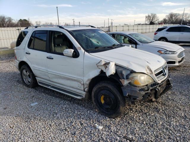 4JGAB57E35A562968 - 2005 MERCEDES-BENZ ML 350 WHITE photo 4