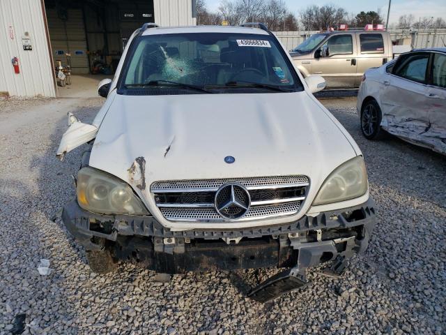 4JGAB57E35A562968 - 2005 MERCEDES-BENZ ML 350 WHITE photo 5