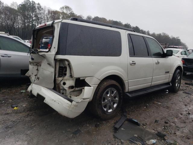 1FMFK15508LA31057 - 2008 FORD EXPEDITION EL XLT WHITE photo 3