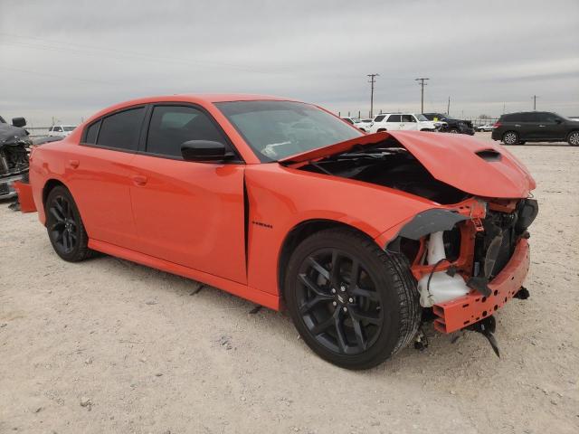 2C3CDXCT1NH166972 - 2022 DODGE CHARGER R/T ORANGE photo 4