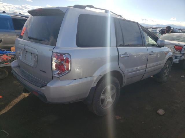 5FNYF18457B018830 - 2007 HONDA PILOT EX SILVER photo 3