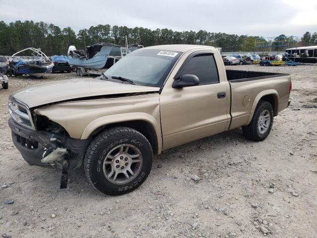 1D7FL16K04S568152 - 2004 DODGE DAKOTA SXT GOLD photo 1