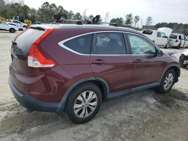 5J6RM3H73CL014230 - 2012 HONDA CR-V EXL BURGUNDY photo 3