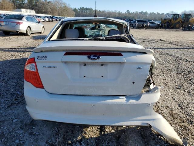 3FAHP0HA9CR254411 - 2012 FORD FUSION SE WHITE photo 6