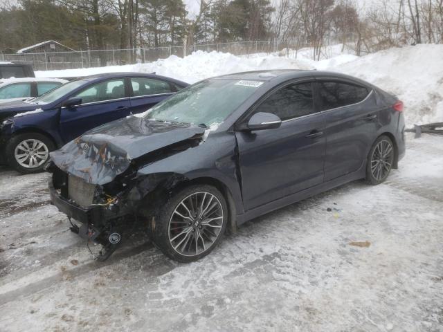 KMHD04LB2JU683086 - 2018 HYUNDAI ELANTRA SPORT GRAY photo 1