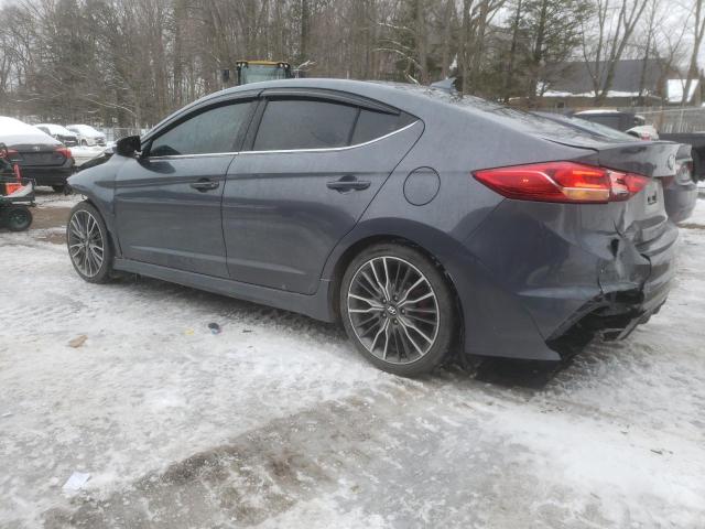 KMHD04LB2JU683086 - 2018 HYUNDAI ELANTRA SPORT GRAY photo 2