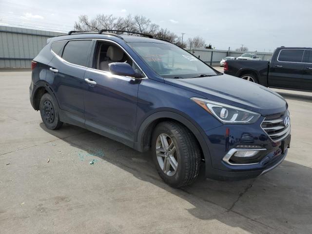 5XYZU3LB3HG412056 - 2017 HYUNDAI SANTA FE S BLUE photo 4