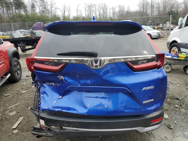 7FARW2H99LE012596 - 2020 HONDA CR-V TOURING BLUE photo 6