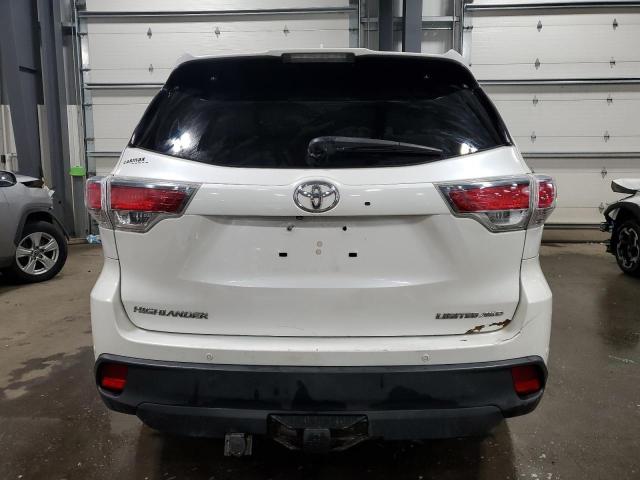 5TDDKRFH9ES005344 - 2014 TOYOTA HIGHLANDER LIMITED WHITE photo 6