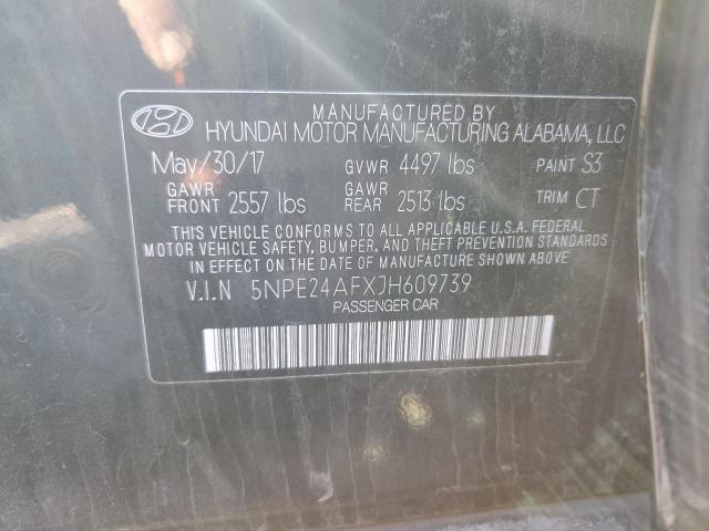 5NPE24AFXJH609739 - 2018 HYUNDAI SONATA SE BLACK photo 12