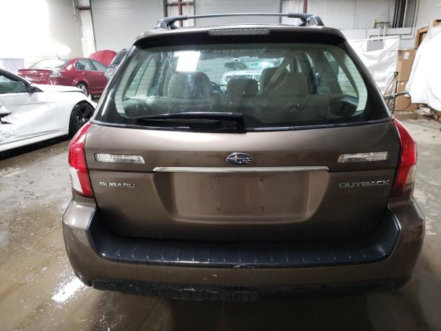 4S4BP61C287304669 - 2008 SUBARU OUTBACK 2.5I BROWN photo 6