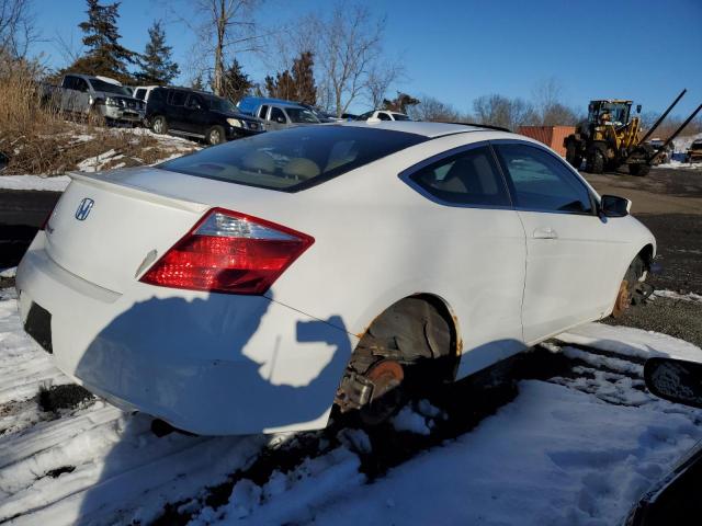 1HGCS12859A003596 - 2009 HONDA ACCORD EXL WHITE photo 3