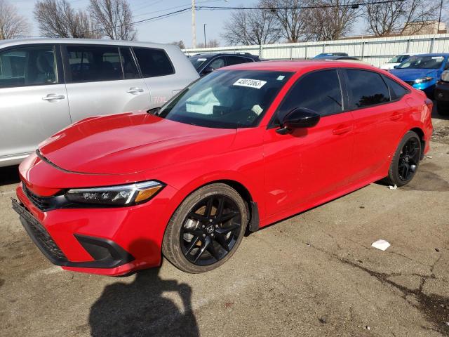 2HGFE2F51NH568532 - 2022 HONDA CIVIC SPORT 红色 照片 1