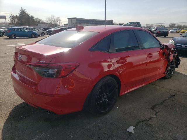 2HGFE2F51NH568532 - 2022 HONDA CIVIC SPORT 红色 照片 3