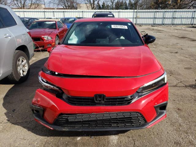 2HGFE2F51NH568532 - 2022 HONDA CIVIC SPORT 红色 照片 5