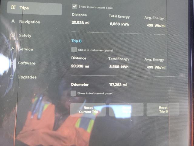 5YJSA1E11FF114290 - 2015 TESLA MODEL S WHITE photo 9