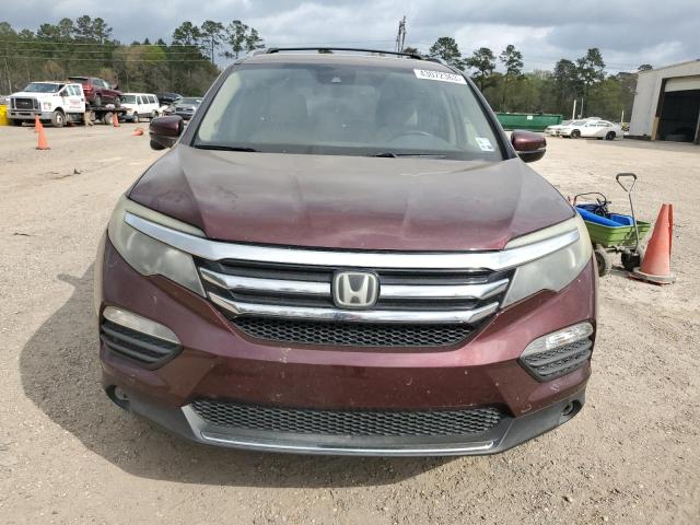 5FNYF5H90GB004689 - 2016 HONDA PILOT TOURING BURGUNDY photo 5