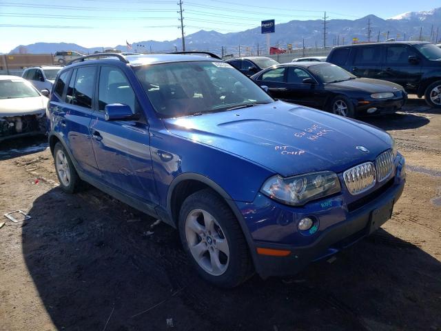 WBXPC93467WF05451 - 2007 BMW X3 3.0SI BLUE photo 4