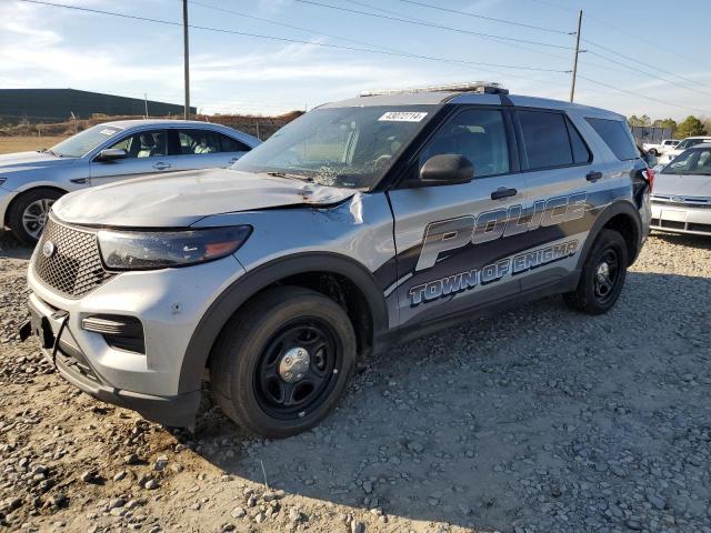 1FM5K8ABXNGA99435 - 2022 FORD EXPLORER POLICE INTERCEPTOR GRAY photo 1