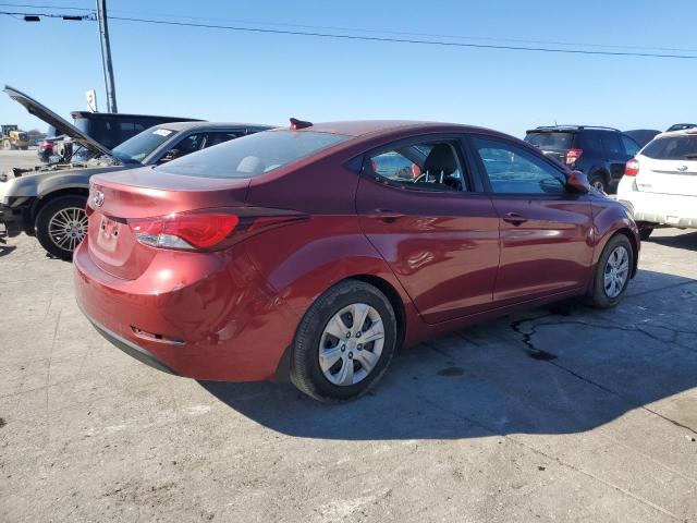 5NPDH4AE9GH775759 - 2016 HYUNDAI ELANTRA SE RED photo 3