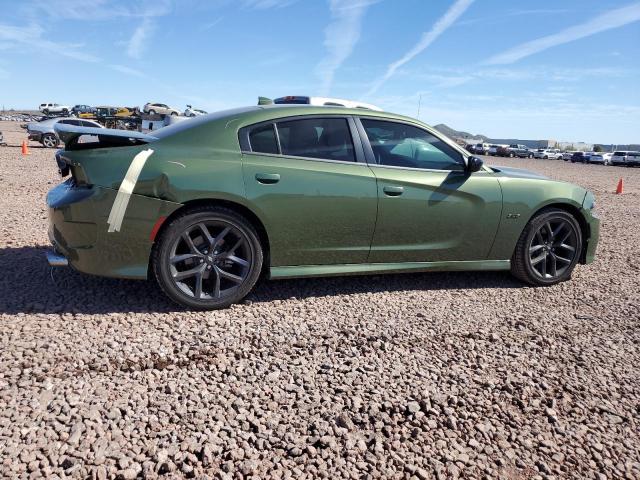 2C3CDXCT8PH599319 - 2023 DODGE CHARGER R/T GREEN photo 3