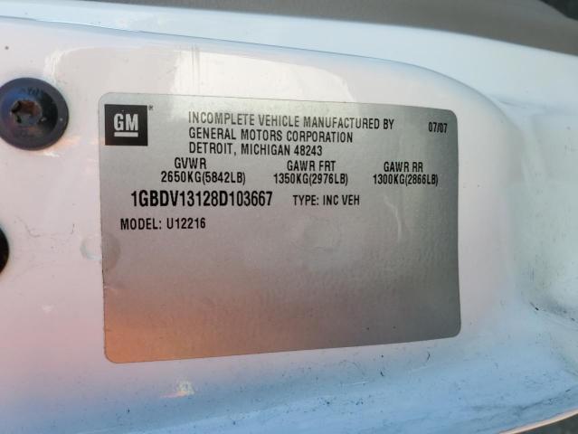 1GBDV13128D103667 - 2008 CHEVROLET UPLANDER INCOMPLETE 白色 照片 13