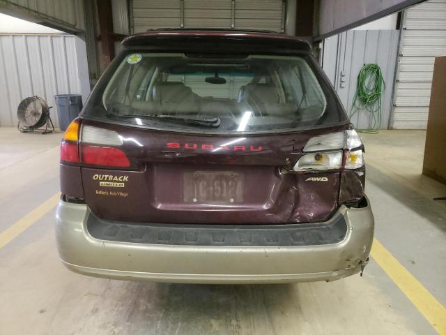 4S3BH6863Y7667550 - 2000 SUBARU OUTBACK OUTBACK LIMITED MAROON photo 6