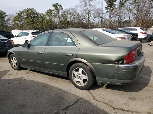 1LNHM86S5YY852576 - 2000 LINCOLN LS GREEN photo 2