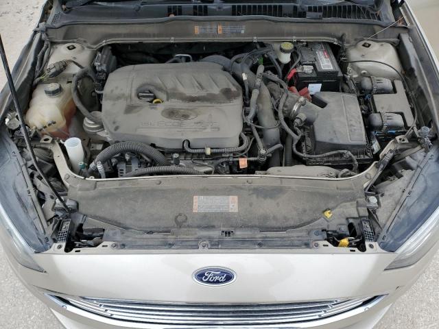 3FA6P0HD6HR302973 - 2017 FORD FUSION SE TAN photo 11