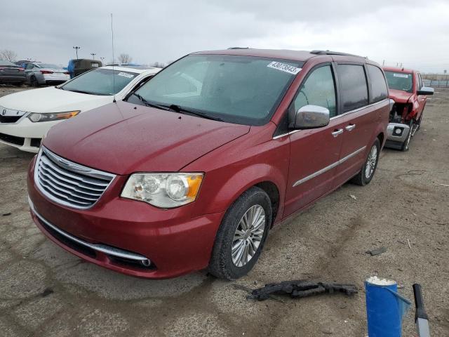 2C4RC1CG2DR590260 - 2013 CHRYSLER TOWN & COU TOURING L MAROON photo 1