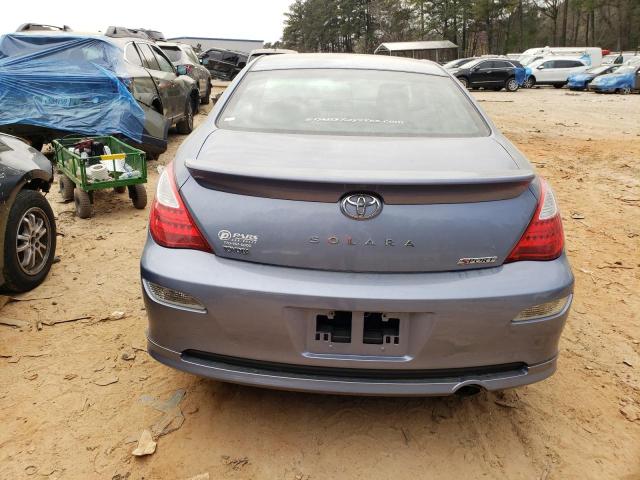 4T1CE30P17U757419 - 2007 TOYOTA CAMRY SOLA SE BLUE photo 6