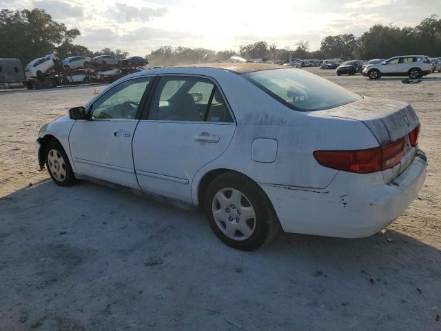 1HGCM56425A021346 - 2005 HONDA ACCORD LX WHITE photo 2