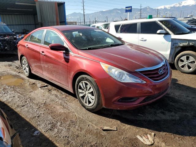 5NPEB4AC6CH377519 - 2012 HYUNDAI SONATA GLS RED photo 4