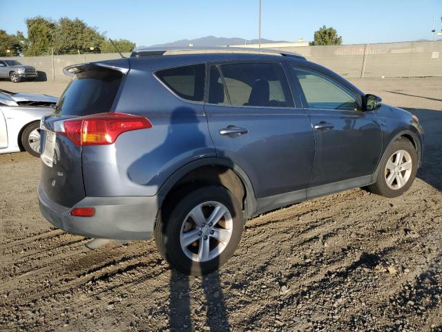 JTMWFREV7DD006281 - 2013 TOYOTA RAV4 XLE BLUE photo 3