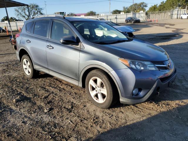 JTMWFREV7DD006281 - 2013 TOYOTA RAV4 XLE BLUE photo 4